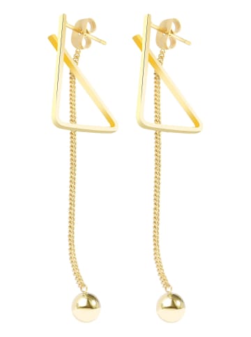 Adeliás Damen Ohrringe aus Edelstahl in gold