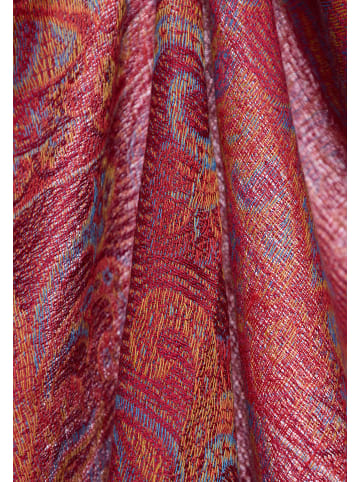 usha FESTIVAL Women Feminine Scarf in Pink Red Multicolor