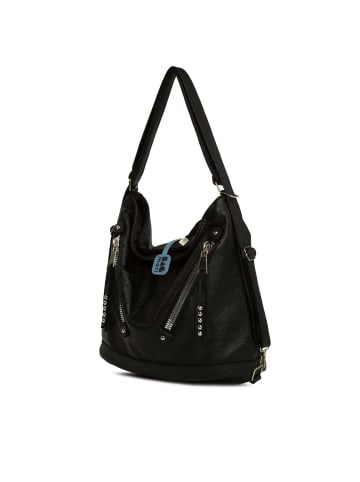 BAGmori Schultertasche in Schwarz