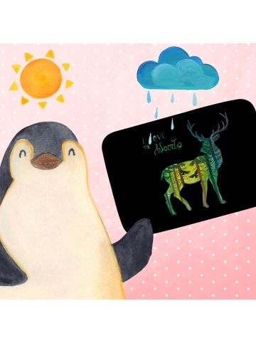 Mr. & Mrs. Panda Badematte Hirsch I love the woods mit Spruch in Bunt