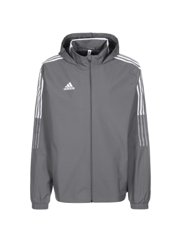 adidas Performance Trainingsjacke Tiro 21 All Weather in grau / weiß