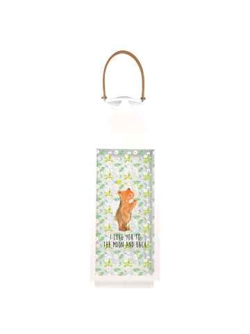 Mr. & Mrs. Panda Windlicht Verliebter Bär mit Spruch in Transparent