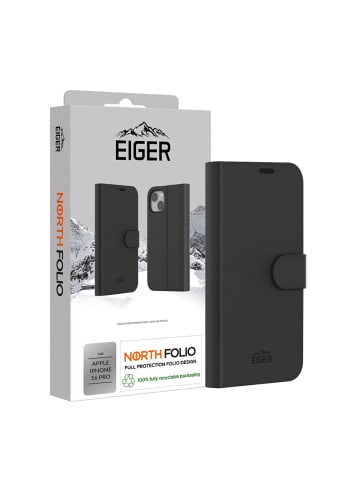 Apple Eiger EGCA00633, Geldbörsenhülle, Apple, iPhone 16 Pro, 16 cm (6.3"), Schwarz