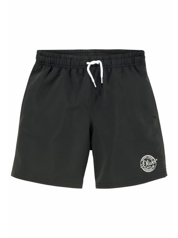 S. Oliver Badeshorts in schwarz