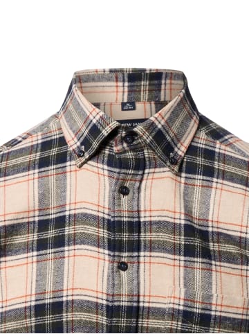 Andrew James Hemd in beige marine