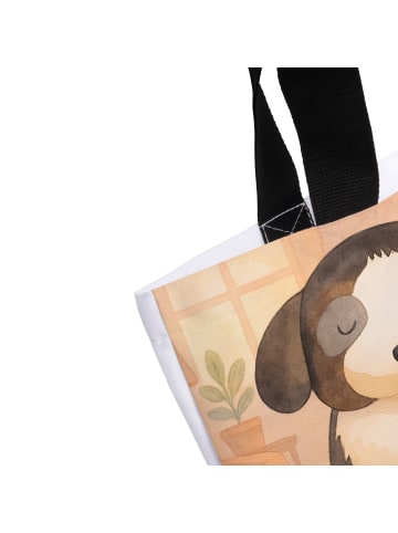 Mr. & Mrs. Panda Strandtasche Hund Entspannen Design mit Spruch in Weiß
