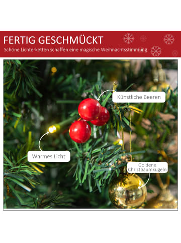HOMCOM Weihnachtsbaum-∅40 x H60 cm-Grün