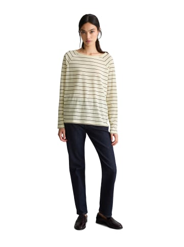 Marc O'Polo DENIM Gestreiftes Longsleeve relaxed in Light Yellow