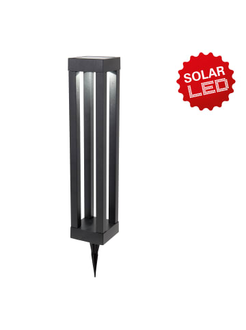 näve LED Solar-Erdspieß/Tischleuchte "Pillar" (H) 54,4 cm in Schwarz