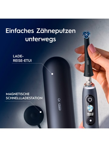 Oral-B Elektrische Zahnbürste "iO Series 9 + Lade-Reiseetui & Tasche" in Schwarz