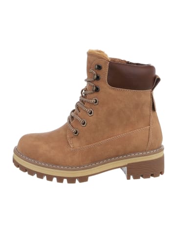 Ital-Design Stiefelette in Camel