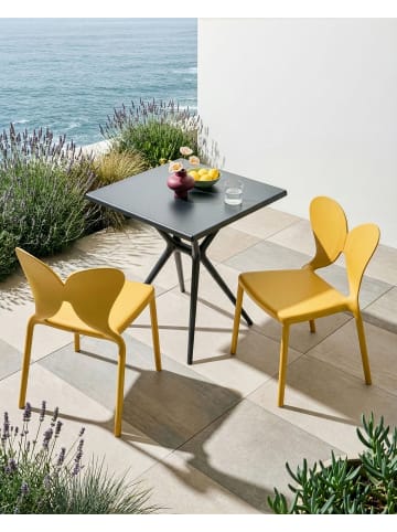 Beliani 2er-Set Esszimmerstuhl LARISSA in Gelb