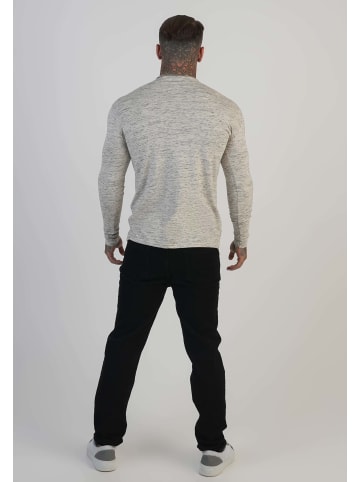 SikSilk Langarmshirt Marl in White