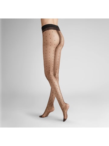 Hudson Feinstrumpfhose Dots 20 gepunktet in Black