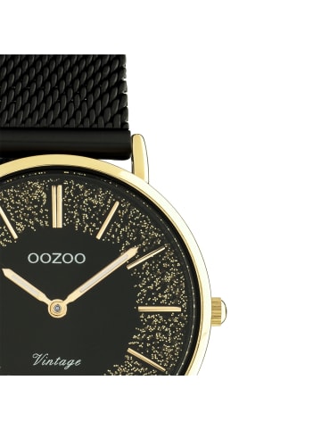 Oozoo Analog-Armbanduhr Oozoo Vintage Series schwarz mittel (ca. 32mm)