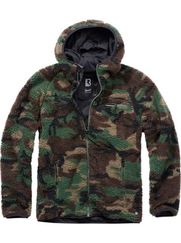 Brandit Fleecejacke/Fleecepullover "Teddyfleece Worker Jacket" in Camouflage