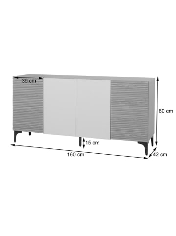 MCW Sideboard Q84, Eiche-Optik
