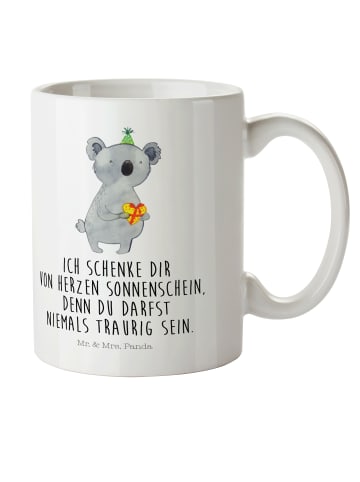 Mr. & Mrs. Panda Henkelbecher Koala Geschenk mit Spruch in Weiß