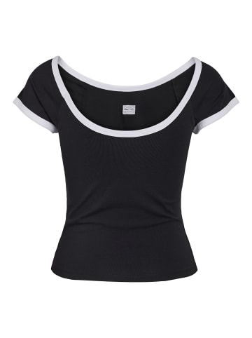 Noisy may Crop Top in Black