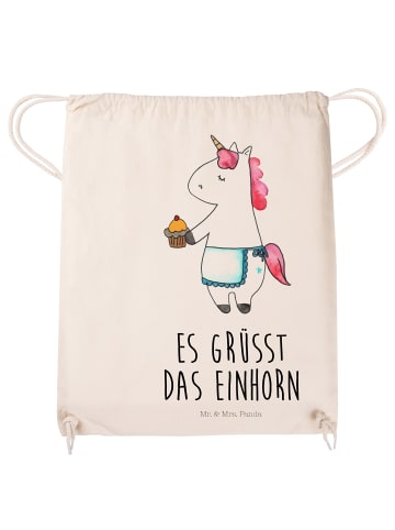 Mr. & Mrs. Panda Turnbeutel Einhorn Muffin mit Spruch in Creme