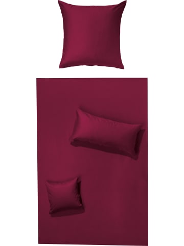 Erwin Müller Mako-Interlock-Jersey Bettwäsche Amberg in bordeaux