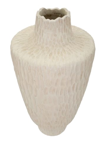 Mauro Ferretti Cremefarbene Magnesiumvase, ø 29,5 x 57 cm
