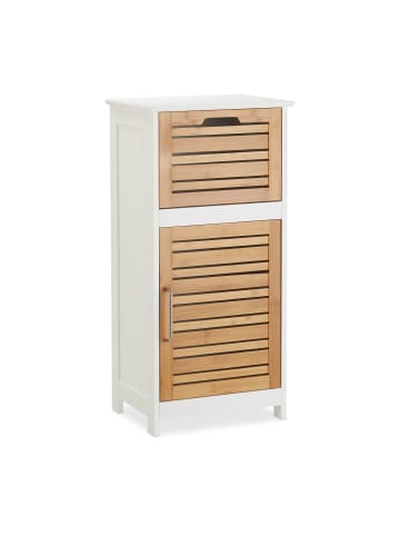 relaxdays Beistellschrank in Weiß - (B)40 x (H)83 x (T)30 cm