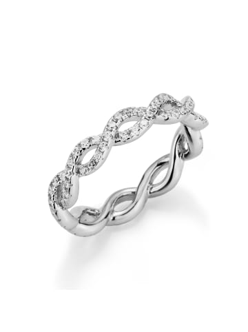 Giorgio Martello Milano Ring Mit Infinity Und Zirkonia in Silber