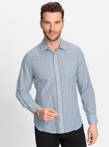 WITT WEIDEN Langarm-Hemd in weiß-gestreift