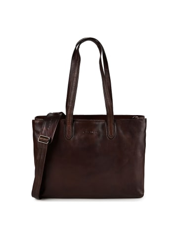 Plevier Power Shopper Tasche Leder 31 cm Laptopfach braun