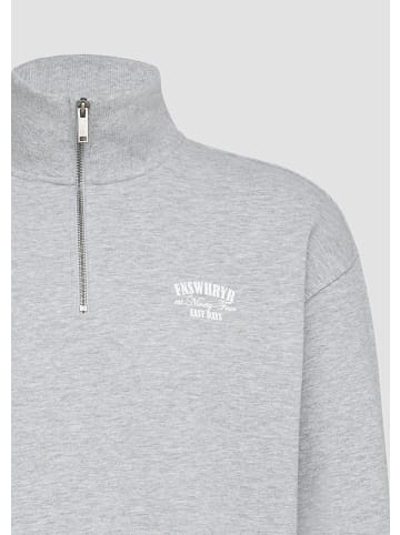 QS Sweatshirt langarm in Grau