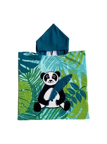 Le Comptoir de la Plage Mikrofaser-Poncho "Panda"  in Bunt