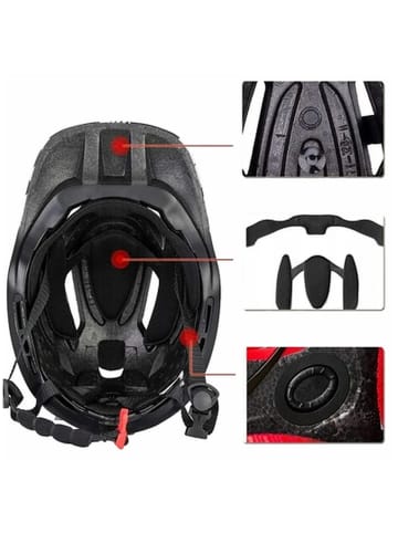 Rockbros Rockbros TT 32SBPP M Kinderfahrradhelm mit abnehmbarem