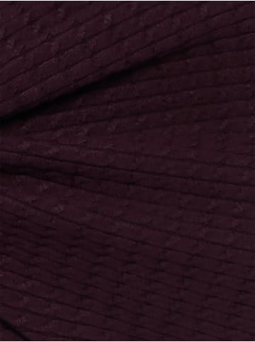 comma Strick-Blusenshirt in aubergine - 0004