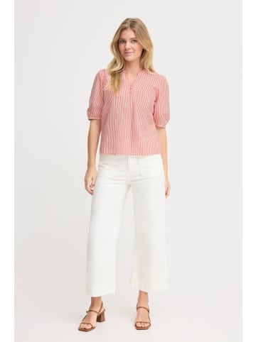 Fransa Kurzarm-Bluse FRCAYLA Regular fit in Cayenne stripes