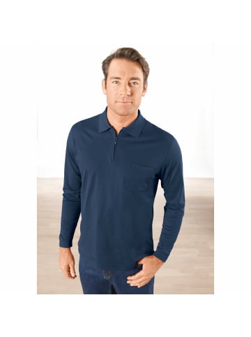 Ragman Poloshirt für Herren in blau