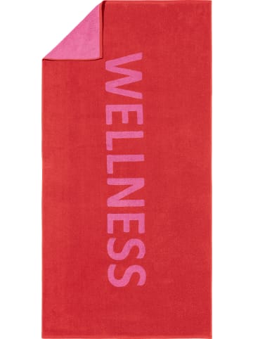 Erwin Müller Saunatuch in rot-pink