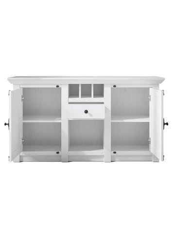 Feldmann-Wohnen Sideboard Westerland Pinie weiß 152 / 45 / 83cm