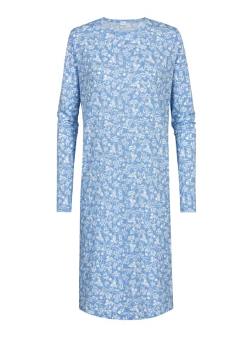 Mey Nachthemd langarm in Blue Silk