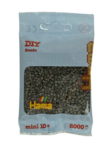 Hama Beutel mit 2000 Mini-Bügelperlen Graubraun - ab 0 Jahren