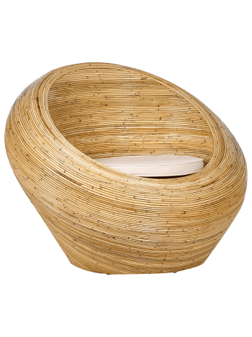 Beliani 2-tlg Sessel MAIORI in Naturfarben/Beige
