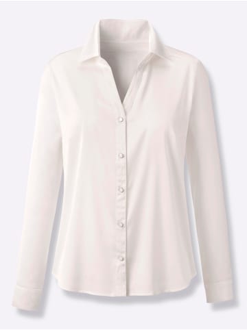 creation L Satinbluse in ecru