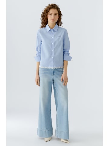 Oui Hemdbluse in blue white