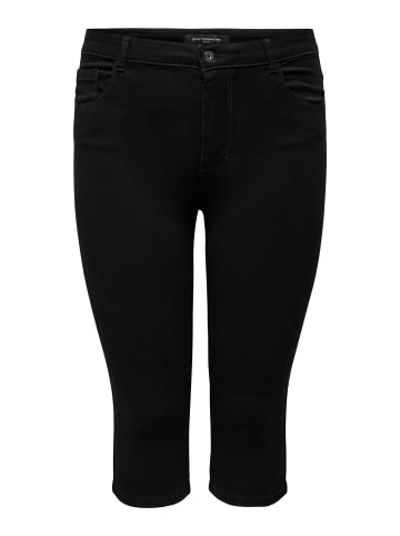 ONLY Carmakoma Jeans-Shorts in Black