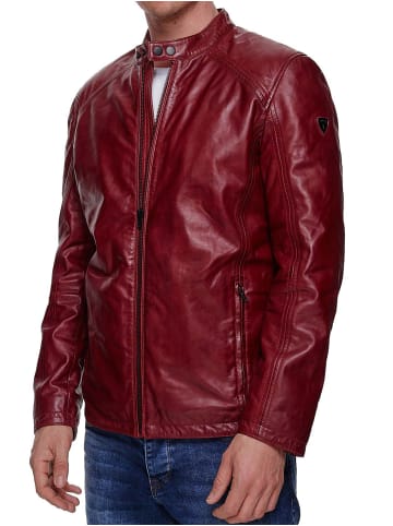 Tazzio Lederjacke "19707" - in Weinrot