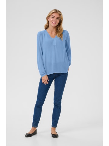 Kaffe Langarm-Bluse Amber in Ebb and Flow
