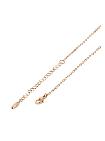 faina Women Beaded Necklace in Rose Gold White