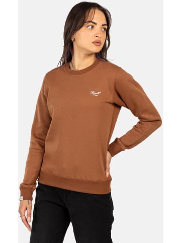 Reell Pullover "Women Logo Crewneck" in Braun