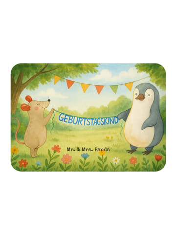 Mr. & Mrs. Panda Magnet Maus Pinguin Geburtstag Design ohne Spruch in Weiß