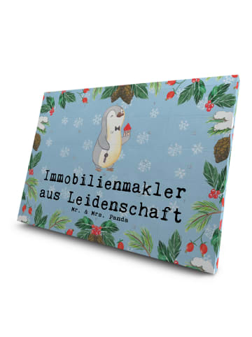 Mr. & Mrs. Panda Tee Adventskalender Immobilienmakler Leidenscha... in Eisblau
